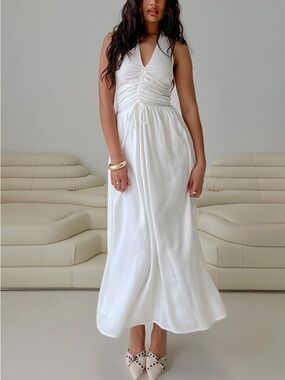 Princess Polly | Dresses | Princess Polly Limosina Halter Maxi Dress  Champagne | Poshmark
